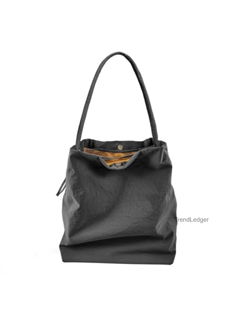 Water-Resistant Nylon Tote Bag Large Drawstring Shoulder Bag for Work School